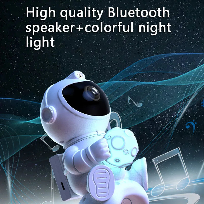 Galaxy Astronaut star Projector Night Light- Bluetooth Speaker & Remote Control